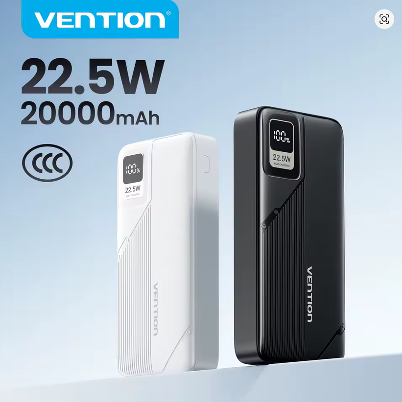 Vention TF-D22 Power Bank (20000mAh, 22.5W, 3C / CCC)